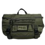 coco б/у [ снижение цены ] булавка PING сумка "Boston bag" хаки сумка "почтальонка" наклонный .. сумка запирающийся шкафчик сумка K026242