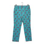  б/у [ снижение цены ] Munsingwear одежда женский брюки 11 номер бледно-голубой × красный лодыжка m Boy общий рисунок проверка кошка pohs отправка возможно K029313