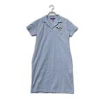  б/у [ снижение цены ] Beams Golf BEAMSGOLF женский One-piece M голубой Logo нашивка футбол ткань кошка pohs отправка возможно K029428
