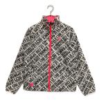  б/у [ снижение цены ] Le Coq s Porte .f женский полный Zip внешний M белый × чёрный × флуоресценция розовый общий рисунок кошка pohs отправка возможно K030473