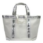 coco б/у Pearly Gates PEARLY GATES большая сумка type сумка "Boston bag" белый белый половина прозрачный запирающийся шкафчик сумка Logo лента K031029
