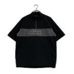  б/у travis ma колодка TRAVIS MATHEW мужской половина Zip внешний M чёрный черный короткий рукав кошка pohs отправка возможно K033992