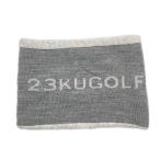  б/у 23 район Golf 23 район GOLF защита горла "neck warmer" свободный серый Logo вязаный кошка pohs отправка возможно K034519