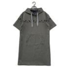  б/у Arnold Palmer женский One-piece L серый короткий рукав Parker стрейч letter pack почтовый сервис плюс отправка возможно K036084