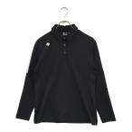  б/у Descente Golf DESCENTE GOLF мужской рубашка-поло с длинным рукавом M чёрный черный простой кошка pohs отправка возможно K036371