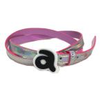 coco не использовался товар [ снижение цены ]aruchibioarchivio маленький ремень Aurora & розовый Logo пряжка двусторонний letter pack почтовый сервис плюс отправка возможно K5262