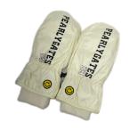 coco б/у Pearly Gates PEARLY GATES рукавица белый внутри сторона мех рука утеплитель защищающий от холода меры letter pack почтовый сервис плюс отправка возможно K6025