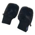 coco б/у [ снижение цены ] Callaway рука утеплитель черный искусственный мех × вязаный обе рука защищающий от холода рукавица letter pack почтовый сервис плюс отправка возможно K6619