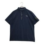  б/у [SALE] Puma PUMA мужской рубашка-поло с коротким рукавом XXL темно-синий стрейч кнопка down кошка pohs отправка возможно K6699