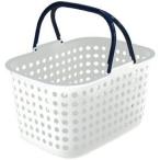 平和工業（株） ドットバスケット浅型 WH 4907556209214 持ち運びバスケット 収納 浅型 ドット