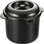 ショッピングちびくろちゃん カクセー 電子レンジ専用炊飯器 紀州備長炭配合 ちびくろちゃん２合炊き   BK 4972940554379  電子レンジ 時短 スピード調理 簡単調理