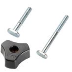 6 шт. входит M6 40mm 70mm T- болт слот для грузовика фиксация ручка стол so- аксессуары деревообработка инструмент 