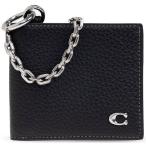 コーチ 二つ折り財布 メンズ COACH レザー チェーンストラップ付き