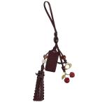 コーチ バッグチャーム レディース COACH レザー チェリー さくらんぼ タッセル付き