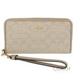 コーチ 長財布 レディース COACH シグネチャー キャンバス ストラップ付き