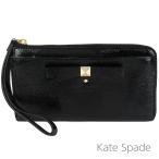 ケイトスペード 長財布 kate spade パテントレザー リボン L字ラウンドファスナー