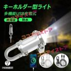 キーホルダー ライト キーチェーン ミニ懐中電灯 小型 軽量 超高輝度 多機能 防水 キーホルダー型ライト ミニLED懐中電灯 USB充電式 防水