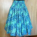  юбка пау pau хула Hawaiian o- Kid Ray mint blue синий 