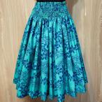  юбка пау pau хула Hawaiian плюмерия Lilly нефрит .. синий blue зеленый зеленый 
