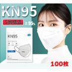マスク N95 KN95 5層構造 100枚 米国N95同等 大人用 3D 不識布マスク 使い捨て PM2.5対応 花粉対策 有害ウィルスカット率95%以上 n95 mask 10個ずつ個包装