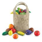 Learning Resources New Sprouts（R） Fresh Picked Fruit ＆ Veggie Tote LER 9722