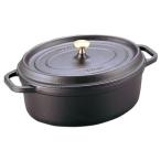 ショッピングストウブ ストウブ staub ピコ ココット オーバル 17cm 黒 40509-482 日本正規品業務用