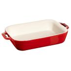 ショッピングストウブ ストウブ staub レクタンギュラーディッシュ 20cm チェリー 40508-585 日本正規品業務用