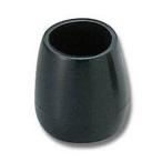 光 アイテック イス脚 バラ パイプ用 黒 丸 21mm BE-8-212