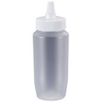 ドレッシングボトル ネジキャップ 410ml ホワイト HPP-360 調味料ボトル 詰め替え用ボトル ドレッシング 持ち運び アウトドア キャンプ