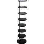 【メーカー直送】FRAMES＆SONS 可動式シューズラック SALA 8段 ブラック AD25