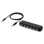  Elecom ELECOM аудио разделение адаптор 5 разделение 0.5mm черный EHP-35AD05BK