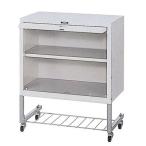 ナカバヤシ デスクターナ 扉・アミ棚付き ND-101TN ニューグレー