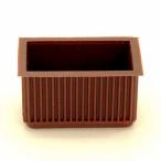 和気産業 WAKI イスキャップ 平角 茶 24×45mm BC-232