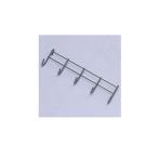 アイリスオーヤマ メッシュパネルフック 5連 ブラック MPA-5F-BK