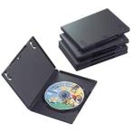 エレコム ELECOM DVDトールケース 1枚収納/5枚 ブラック CCD-DVD02BK
