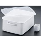 ショッピングホーロー 野田琺瑯 ホーロー 冷蔵庫用ぬか床容器 ぬか漬け美人 TK-58