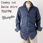 ショッピングウエスタン アメリカ直輸入[Wrangler ラングラー] ウエスタンシャツ 未洗いデニム ラングラー ウエスタンシャツ 70127MW