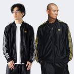 アディダス 光沢 ジャージ 黒×金 JZO91 スーパースター パック トラックトップ メンズ