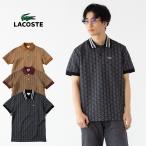 ショッピングモノグラム ラコステ モノグラム ジャカード ポロシャツ LACOSTE DH0073L