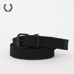 フレッドペリー FRED PERRY ウーブン ベルト ストレッチ メッシュ 布 BT8408 ブラック