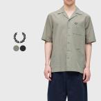 ショッピングフレッドペリー フレッドペリー リビアカラー シャツ FRED PERRY ライトウェイト テクスチャー M7762 メンズ 半袖 開襟シャツ