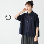 フレッドペリー プラケット ディテール ハーフスリーブ シャツ FRED PERRY G9176 レディース