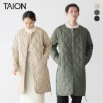 ショッピングミリタリー タイオン ミリタリー クルーネック ダウンコート TAION-104BML-1LONG/TAION-W104BML-1-LONG メンズ レディース