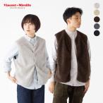 ヴァンソンエミレイユ ボア ベスト Vincent et Mireille VM242BL25040 メンズ レディース
