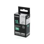 Casio имя Land стандартный 18mm белый чёрный знак XR-18WE белый белый имя Land лента Casio имя Land офисная работа оборудование 