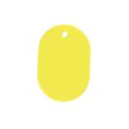 西敬 番号札 大 無地 黄 5枚 BN-LBY 番号札 名札 キーホルダー
