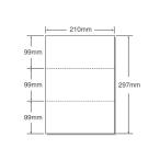  мульти- принтер форма A4 белый бумага 3 поверхность 500 листов 53002 3 поверхность модель универсальный форма бумага OA квитанция форма 