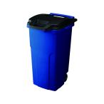 リス キャスター付きペール90L ブルー DS9880703 大型タイプ フタ付 ゴミ箱 ゴミ袋 ゴミ箱 掃除 洗剤 清掃