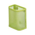 リヒトラブ/マグネットポケットペンスタンドW80×D50×H97黄緑A7390-6