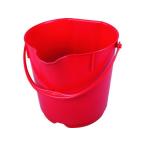 【お取り寄せ】バーテック バーキュートプラス カラーバケツ 15L 赤 BCP-CB15R バケツ ホース 掃除道具 清掃 掃除 洗剤